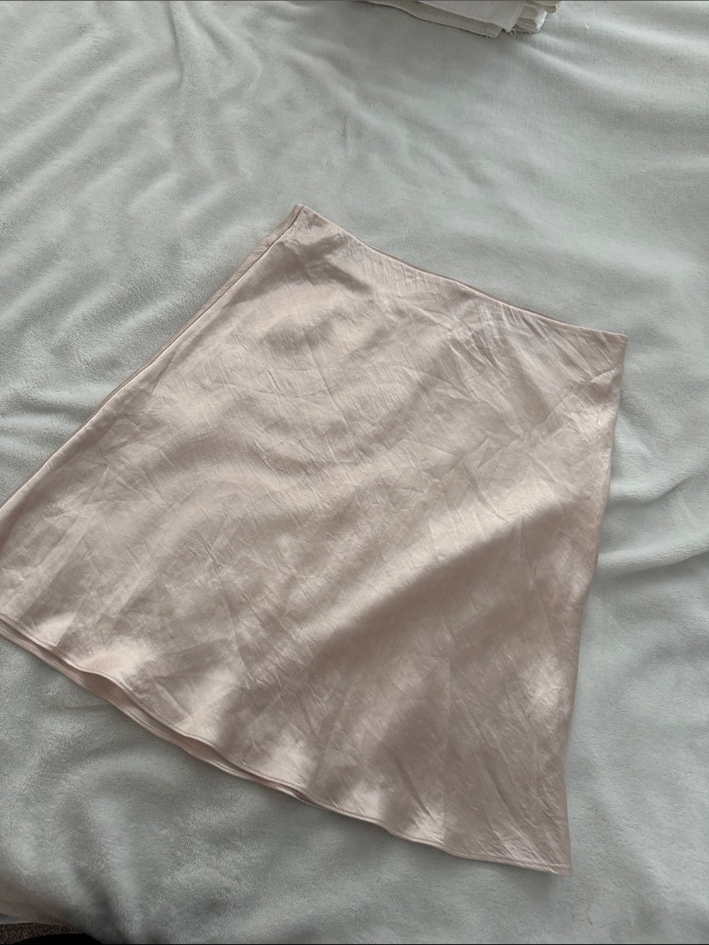 Babaton Pale Blush A-Line Slip Skirt